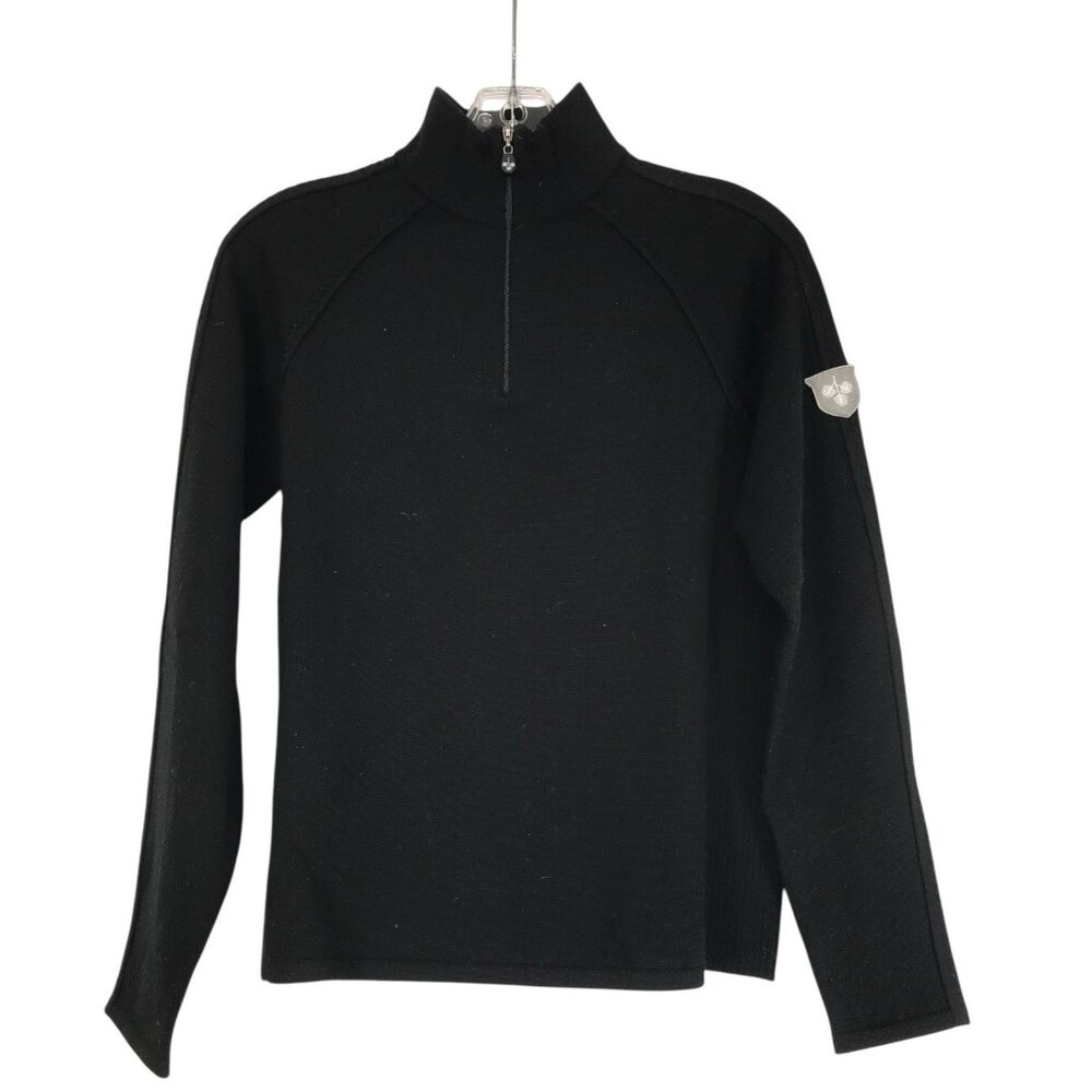 Meister Turtleneck Sweater Womens Size Large Black Long Sleeve Ribbed Apres‎ Ski